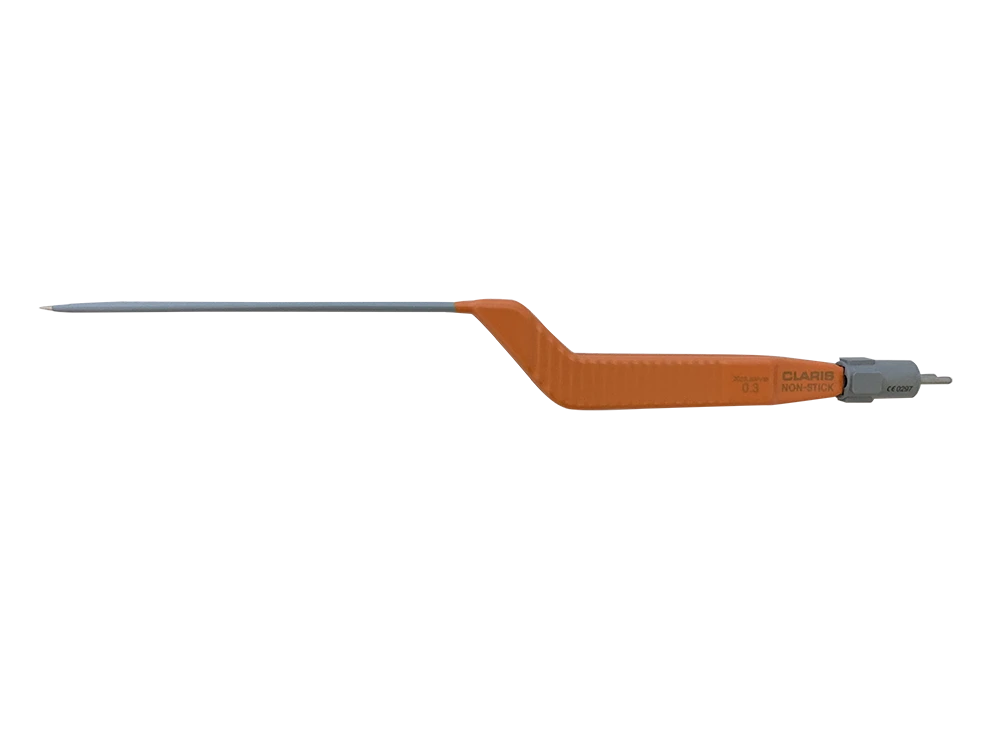 Claris Xclusive Bayonet Bipolar Forceps 185mm non stick angled up tips part number 80620397 designed for precision microsurgery dissection and coagulation efficiency