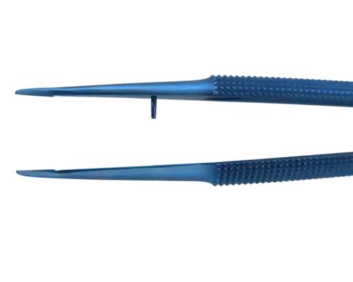 Titanium bypass instrument set, Super Bypass Titanium Forceps 3.811.15TI jaw view