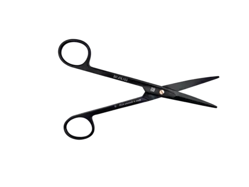 ACE Medical EBNER Aston facelift scissors cg1.975.15s curved blade, view 2, designed for precise facial plastic surgery dissection and contouring.