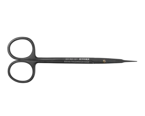 ACE Medical EBNER straight Reynolds scissors CG1 324 13S closed view for fine, precise soft tissue dissection and cutting.
