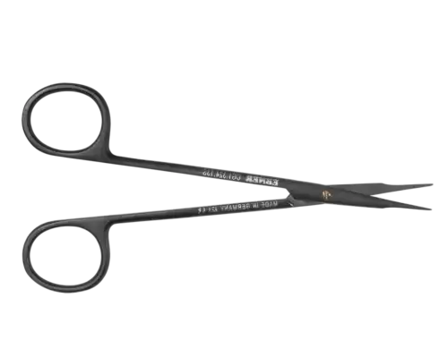 ACE Medical EBNER straight Reynolds surgical scissors CG1 324 13S open view for fine, precise soft tissue dissection and cutting.