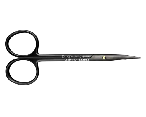 ACE Medical EBNER Tungsten Carbide TC Stevens tenotomy scissors CG1 981 12 tc-stevens closed view for delicate microsurgical dissection.