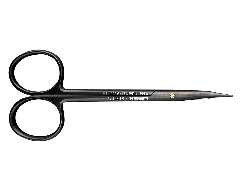 ACE Medical EBNER TC Stevens Tenotomy Scissors โ CG1 981 12 โ Tc-Stevens (Closed View) ACE Medical EBNER Tungsten Carbide TC Stevens tenotomy scissors CG1 981 12 tc-stevens closed view for delicate microsurgical dissection.
