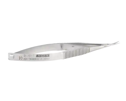 ACE Medical EBNER Westcott McPherson scissors standard view for ophthalmic and delicate tissue procedures.