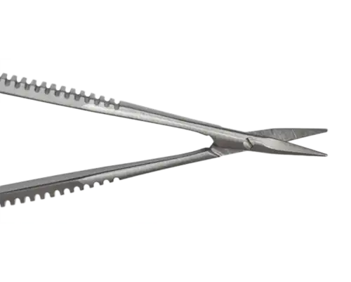 ACE Medical EBNER Westcott surgical scissors UNKNOWN tip view for ophthalmic and delicate tissue procedures.