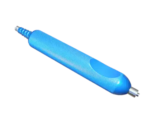 ACE Medical liposuction infusion handles with double Luer lock aspiration handle with double luer lock for improved flow control and surgeon grip.