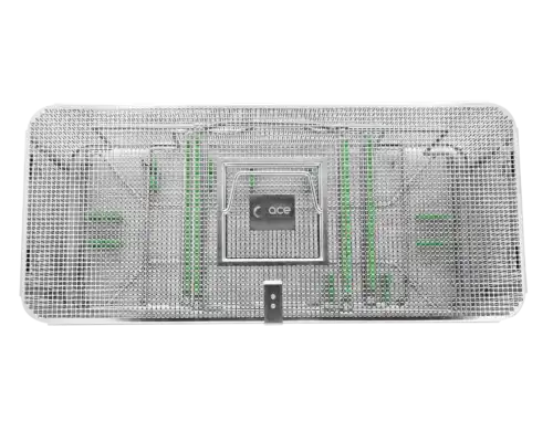ACE Medical sterile processing tray Fetoscopic-tray standard view for surgical instrument sterilization and protection.
