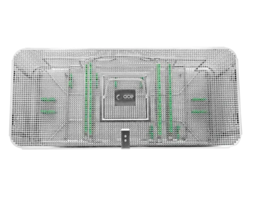 ACE Medical sterile processing tray Fetoscopic-tray standard view for surgical instrument sterilization and protection.