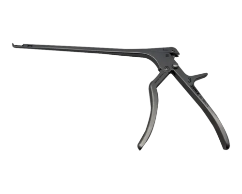 Ebner Economy Detachable Kerrison rongeur, satin stainless steel, 8 inch shaft, thin footplate, EBD-03